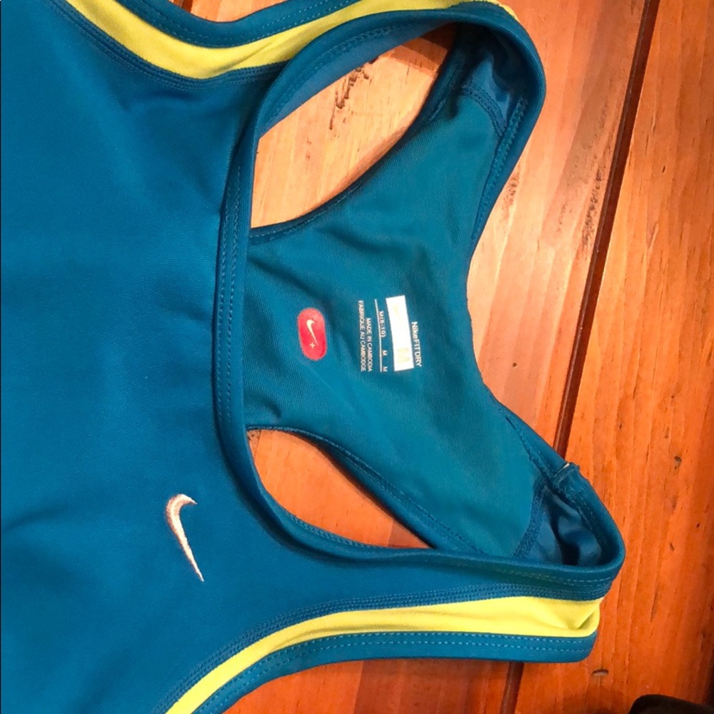 Nike dry fit tank top teal color
